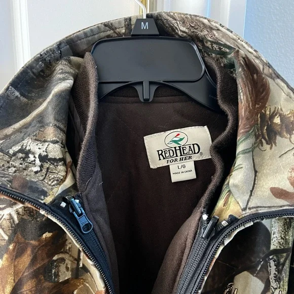 CLEARANCE Women’s Large Red Head Camo Hunting Winter Jacket - Picture 11 of 16
